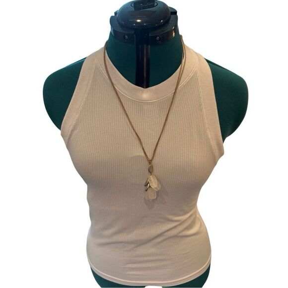 Anthropologie Crystal drop necklace with adjustable twine - Picture 3 of 5